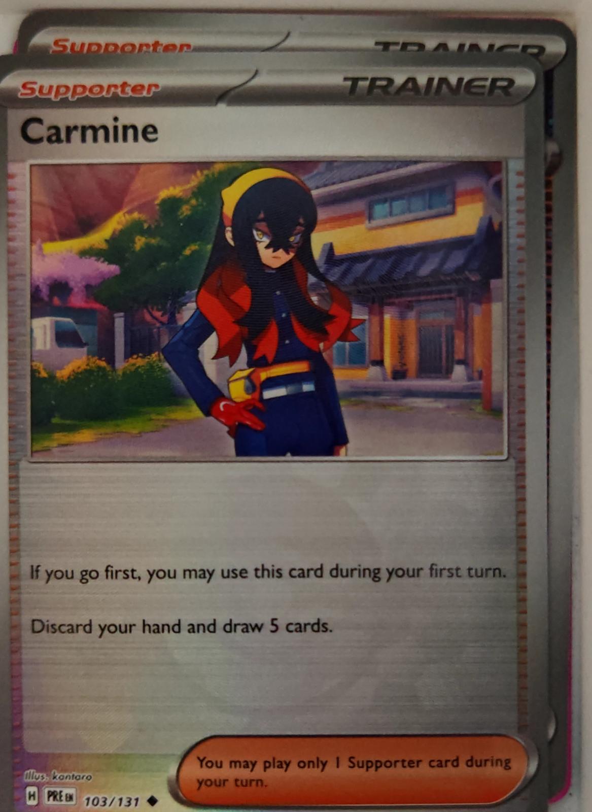 Carmine (Poke Ball Pattern) - 103/131 - Holo - PRISMATIC EVOLUTIONS - Pokemon - | AA29-4