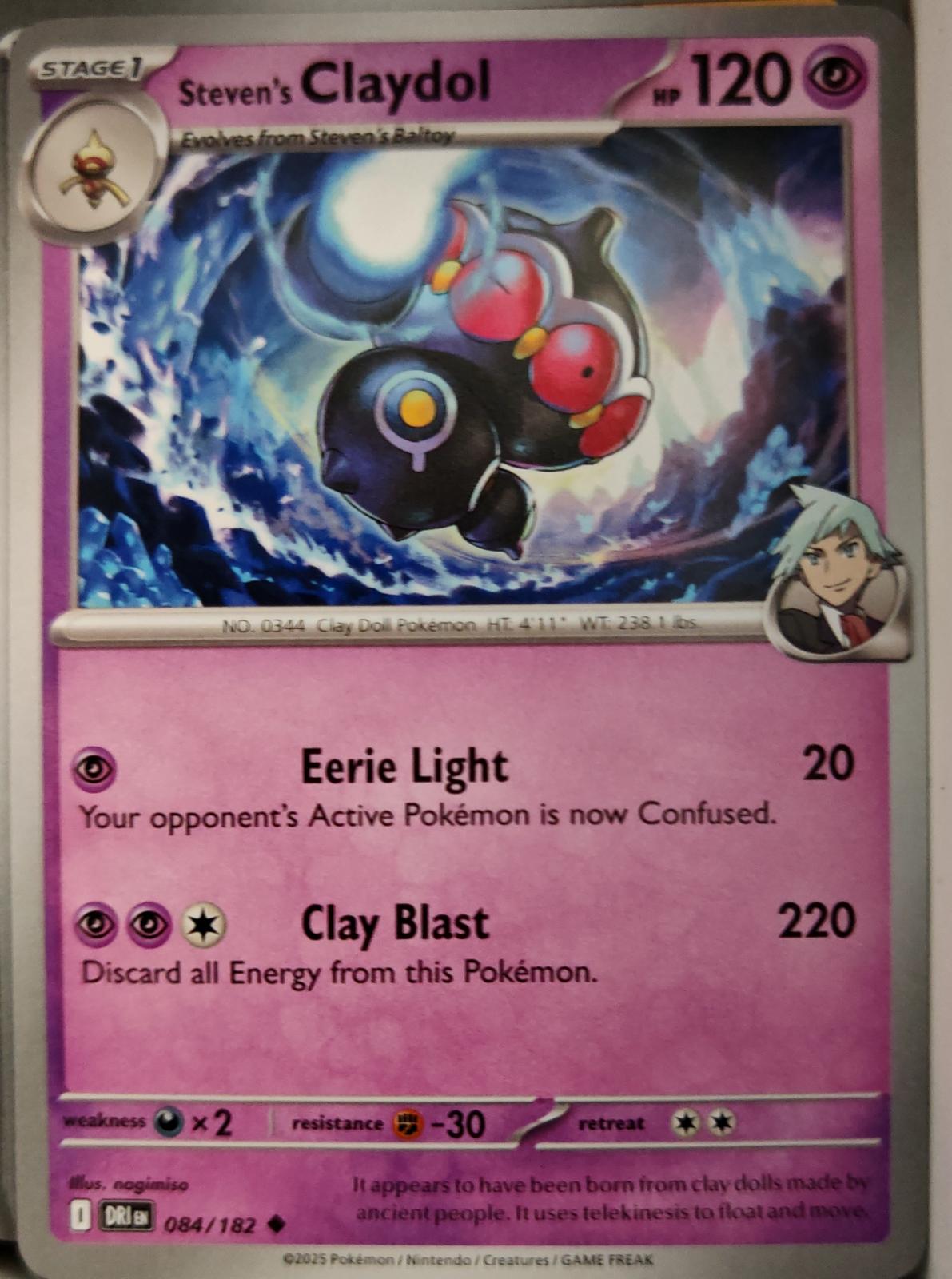 Steven's Claydol - 084/182 - - DESTINED RIVALS - Pokemon - Uncommon | AA12-63