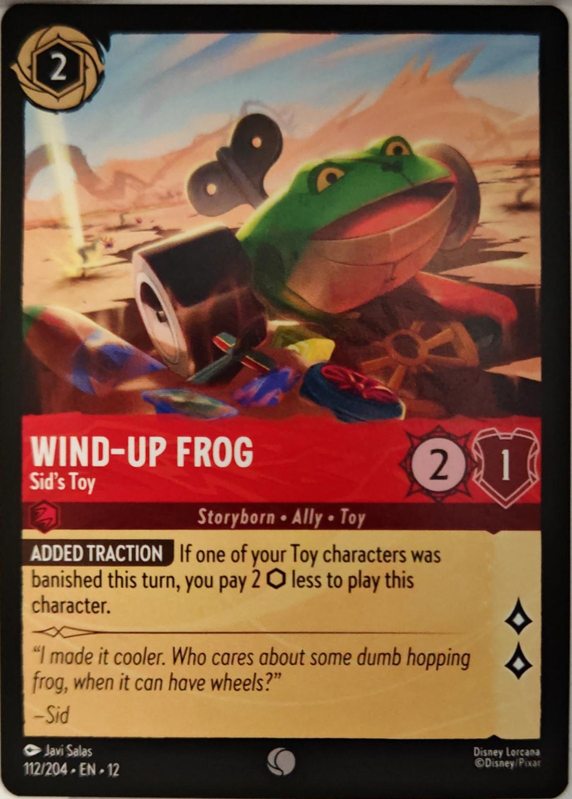 Wind-Up Frog - Sid's Toy - 112/204 - - WILDS UNKNOWN - Lorcana - | LAA03-1