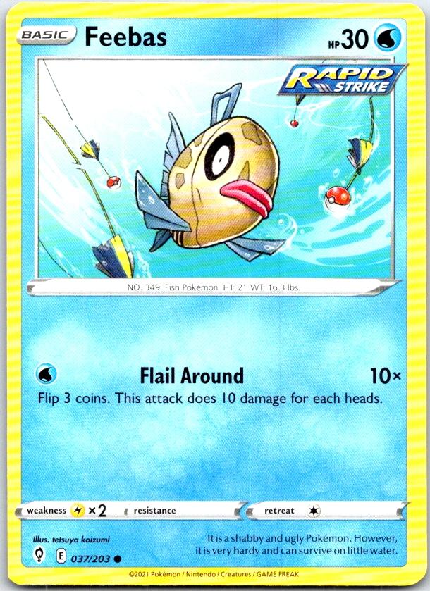Feebas - 037/203 - - EVOLVING SKIES - Pokemon - Common | AC05-25