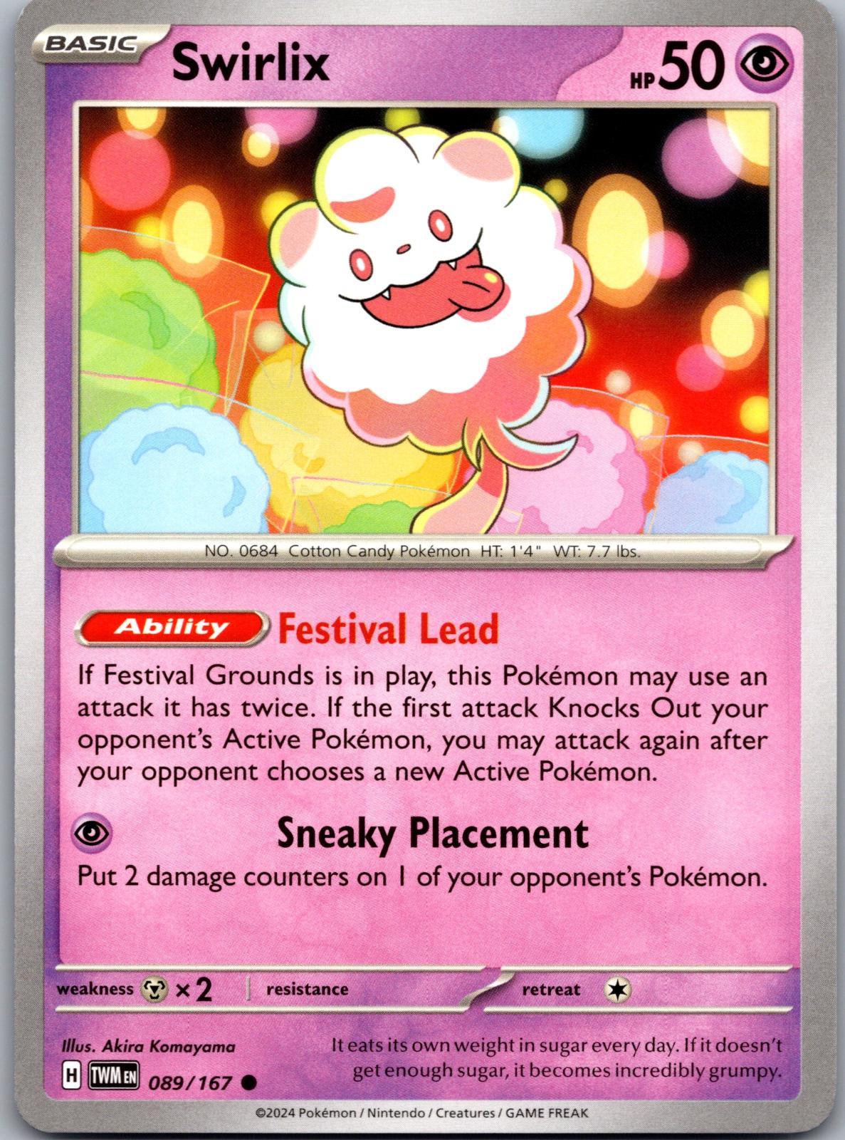 Swirlix - 089/167 - - TWILIGHT MASQUERADE - Pokemon - Common | AA79-25