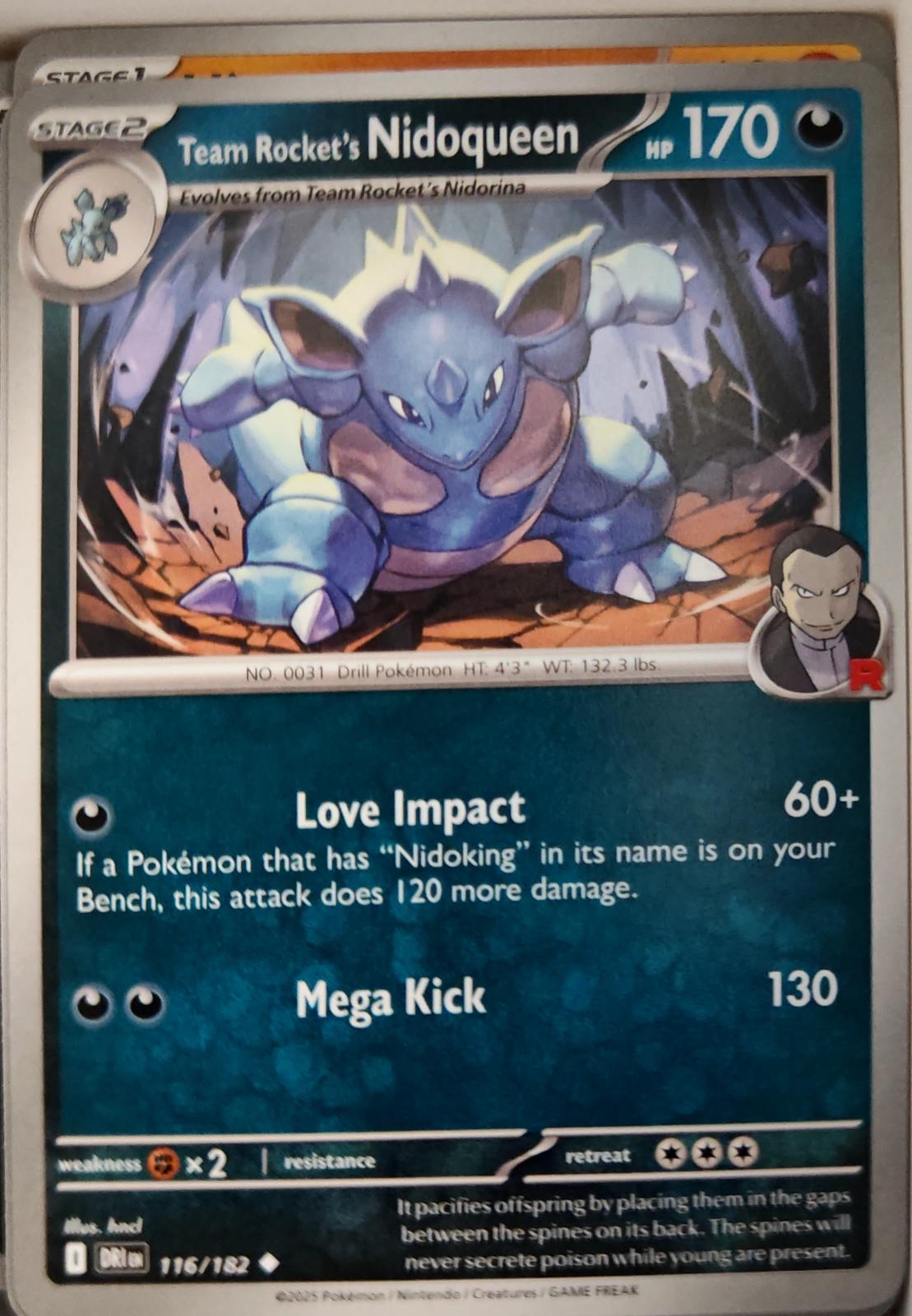 Team Rocket's Nidoqueen - 116/182 - - DESTINED RIVALS - Pokemon - | AA12-32