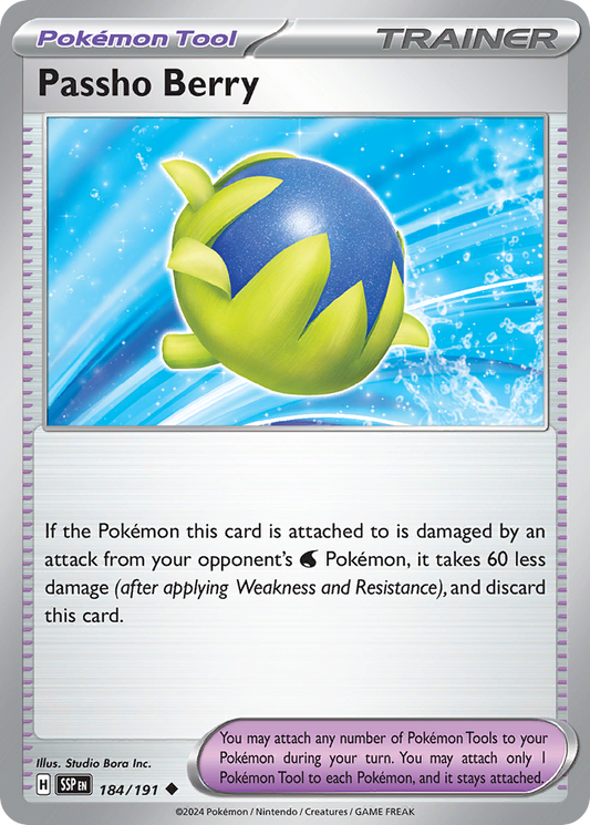 Passho Berry - 184/191 - - SURGING SPARKS - Pokemon - Uncommon | AA41-68
