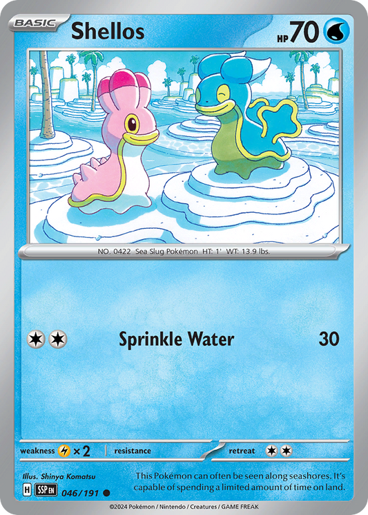 Shellos - 046/191 - - SURGING SPARKS - Pokemon - Common | AA09-24