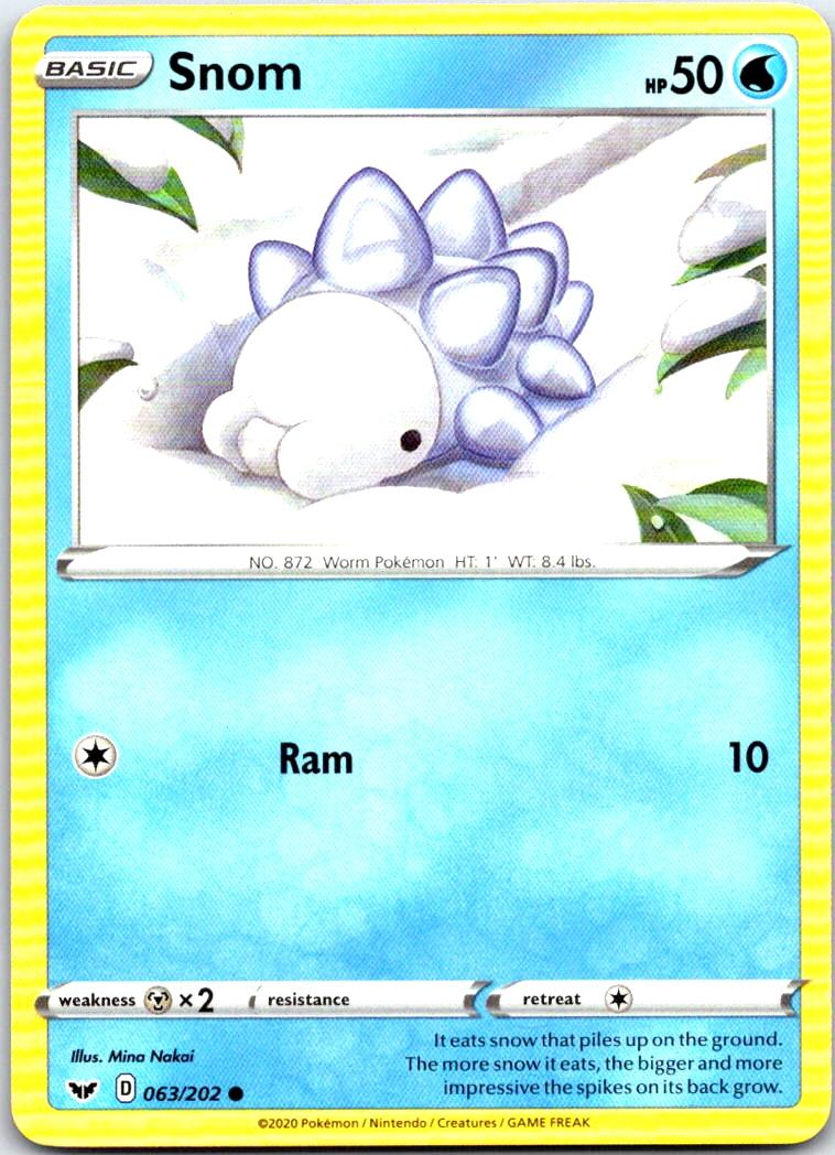 Snom - 063/202 - - SWORD & SHIELD - Pokemon - Common | AB77-26