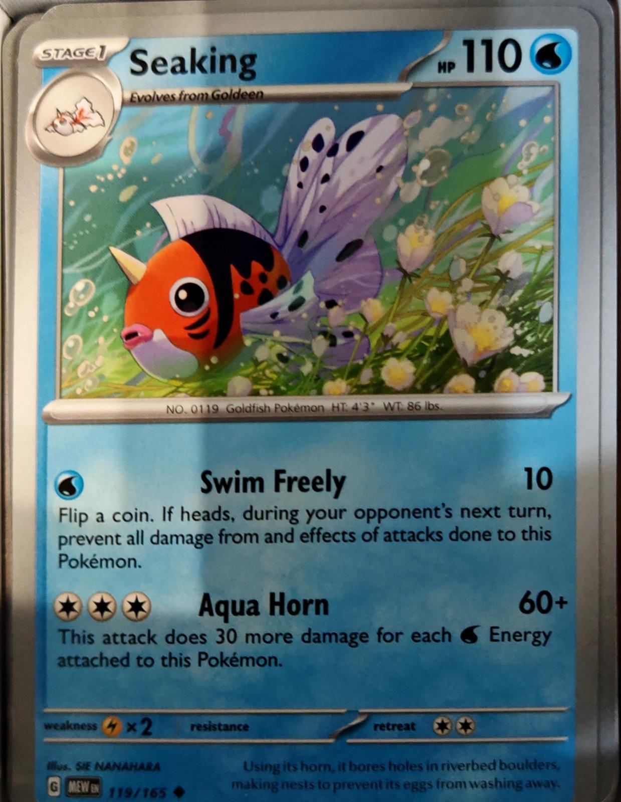 Seaking - 119/165 - - 151 - Pokemon - Uncommon | AA74-21