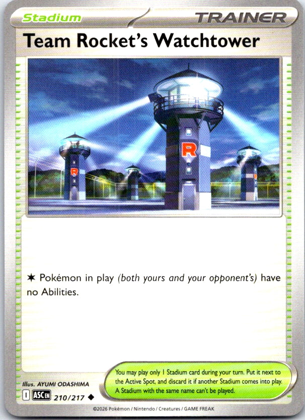 Team Rocket's Watchtower - 210/217 - - ASCENDED HEROES - Pokemon - | AC24-19