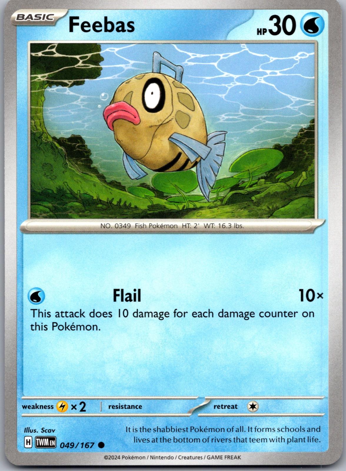 Feebas - 049/167 - - TWILIGHT MASQUERADE - Pokemon - Common | AA79-4