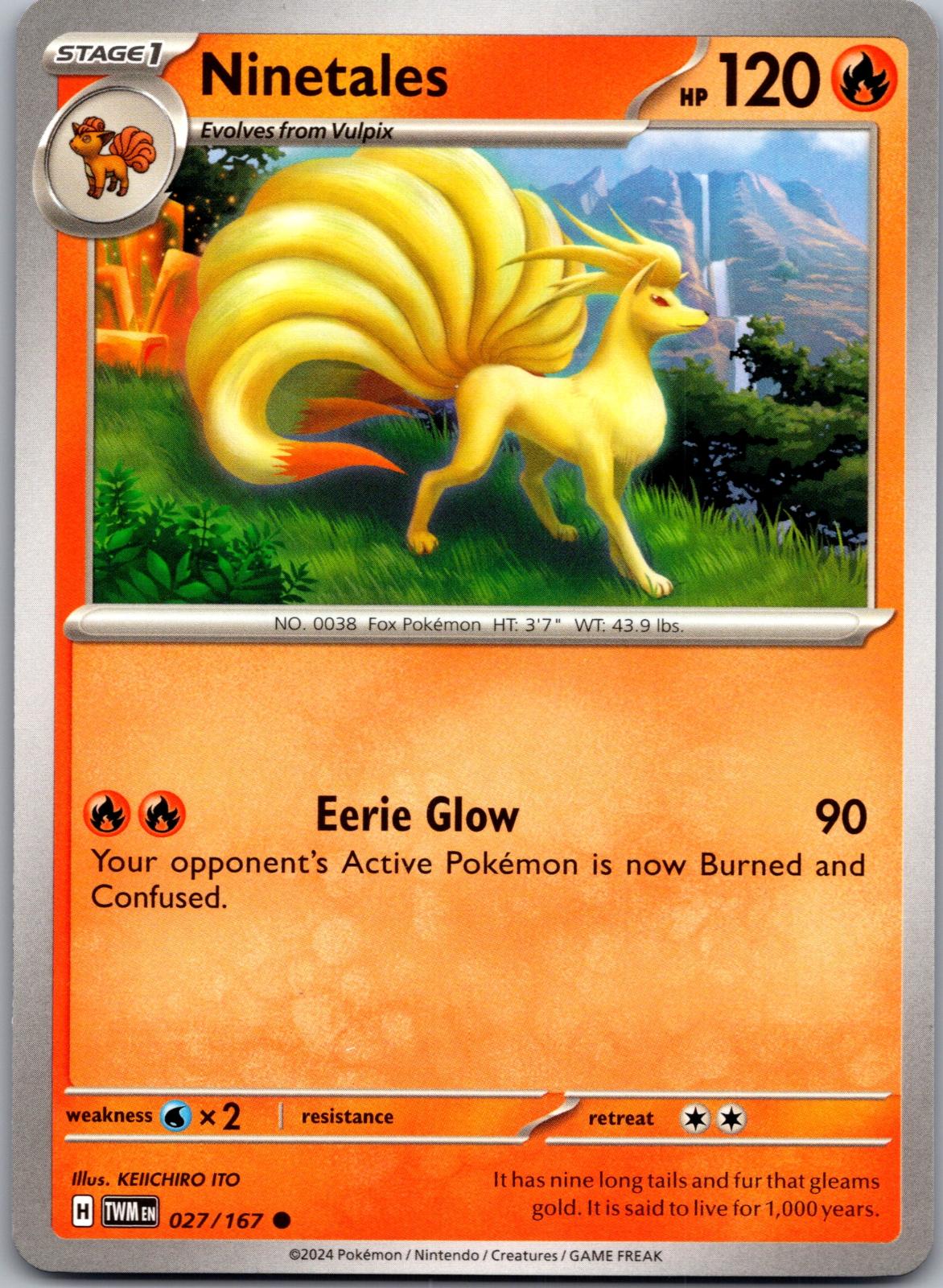Ninetales - 027/167 - - TWILIGHT MASQUERADE - Pokemon - Common | AA86-2