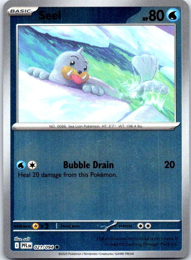 Seel - 021/094 - Reverse Holo - PHANTASMAL FLAMES - Pokemon - Common | AC28-37
