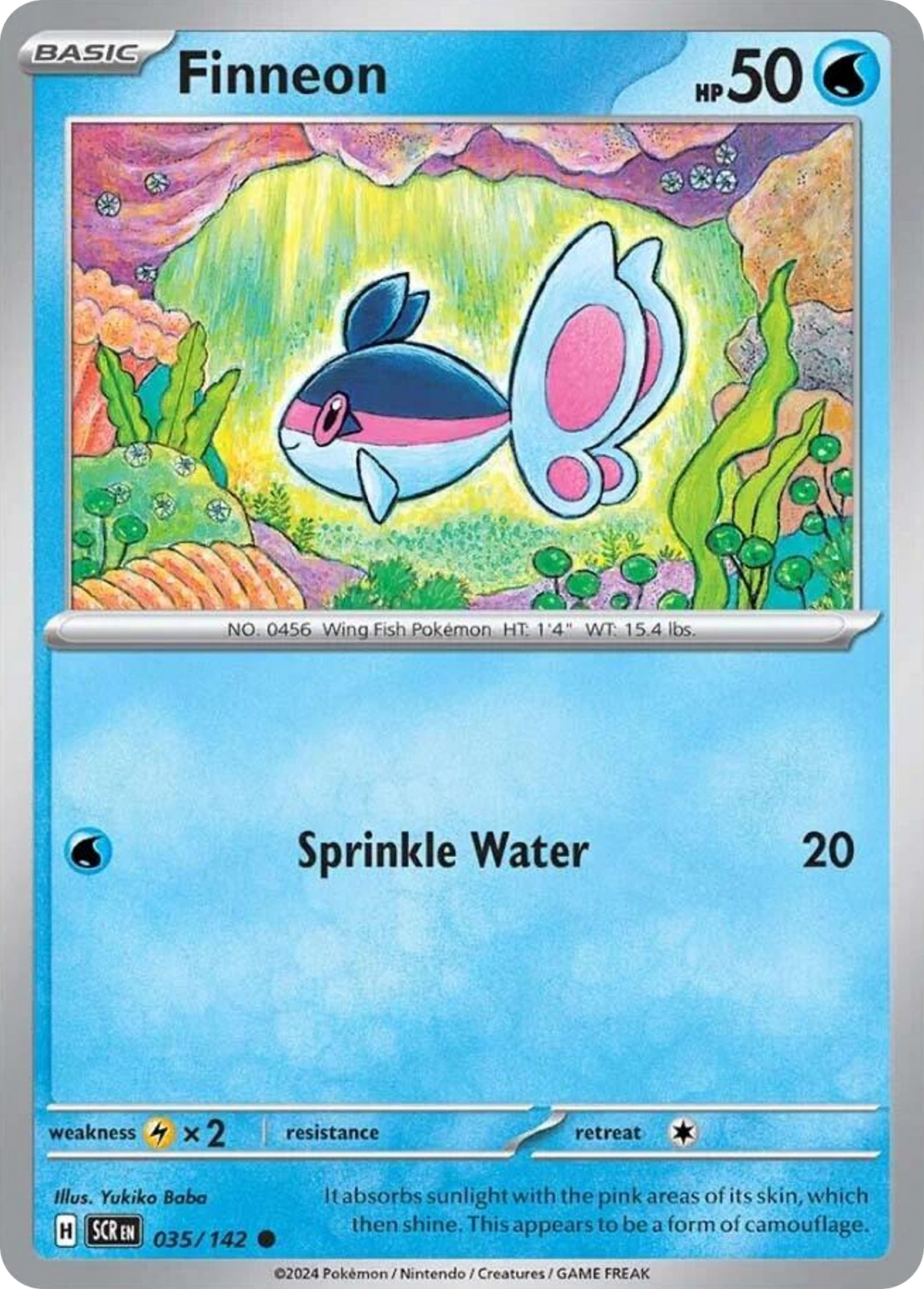 Finneon - 35/142 - - STELLAR CROWN - Pokemon - Common | AA05-41