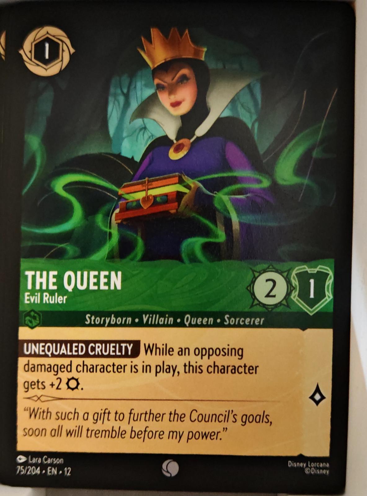 The Queen - Evil Ruler - 75/204 - - WILDS UNKNOWN - Lorcana - Common | LAA01-44