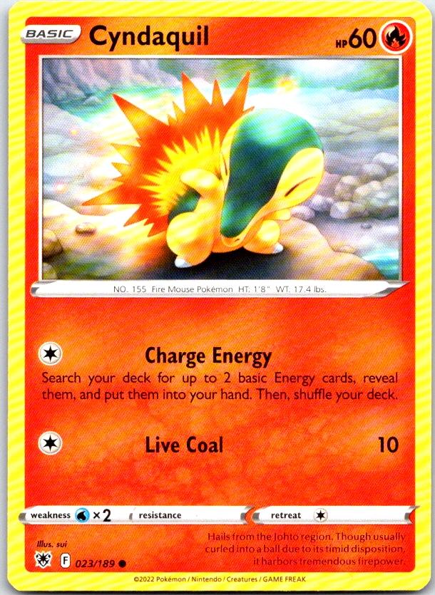 Cyndaquil - 023/189 - - ASTRAL RADIANCE - Pokemon - Common | AC09-17