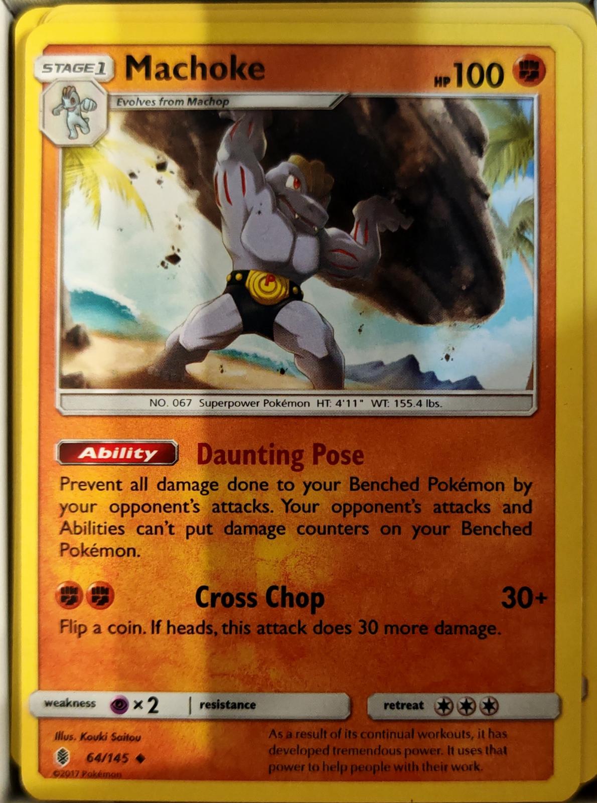 Machoke - 64/145 - - GUARDIANS RISING - Pokemon - Uncommon | AA68-34