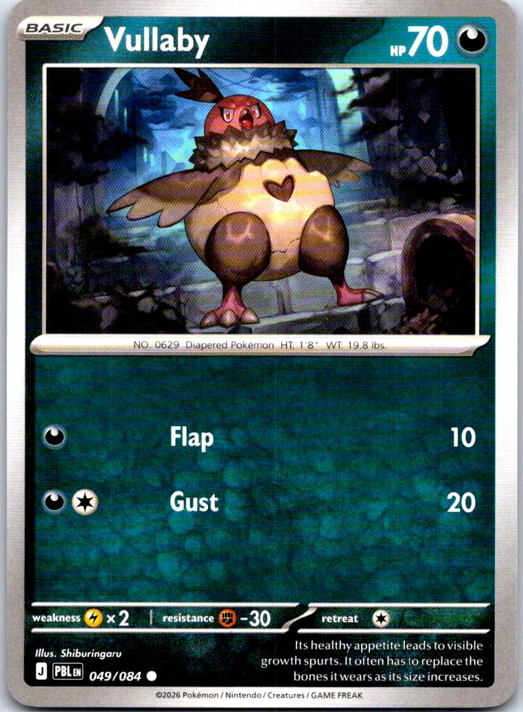 Vullaby - 049/084 - - PITCH BLACK - Pokemon - Common | AB26-45