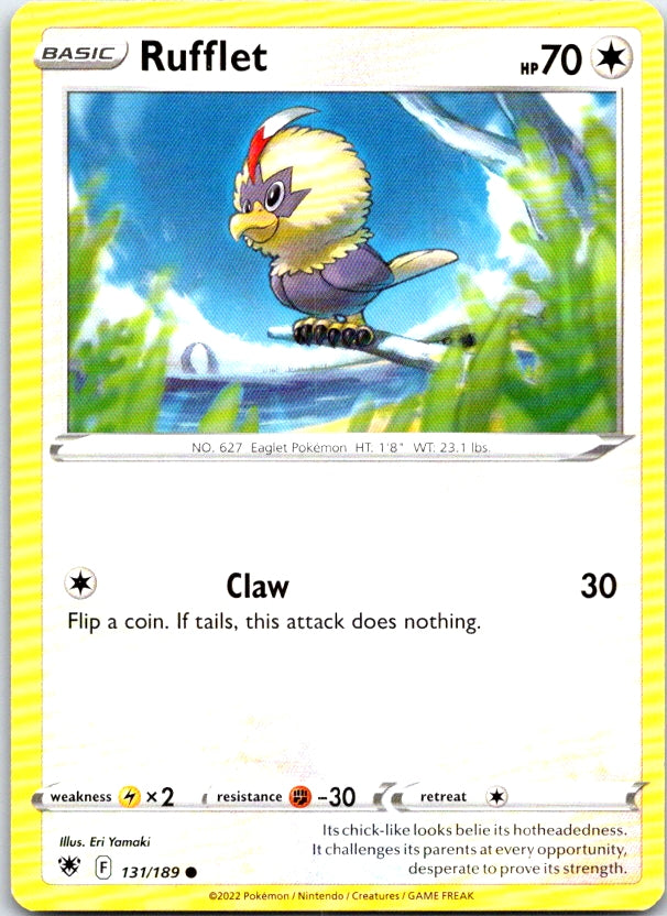 Rufflet - 131/189 - - ASTRAL RADIANCE - Pokemon - Common | AC08-10