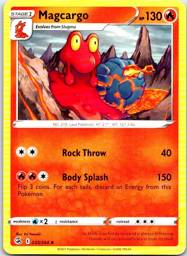Magcargo - 035/264 - - FUSION STRIKE - Pokemon - Uncommon | AC02-8
