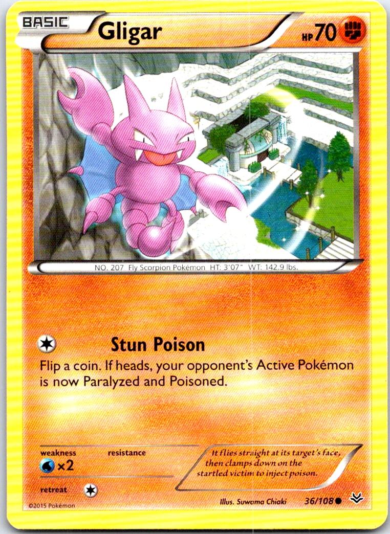 Gligar - 36/108 - - ROARING SKIES - Pokemon - Common | AB81-1