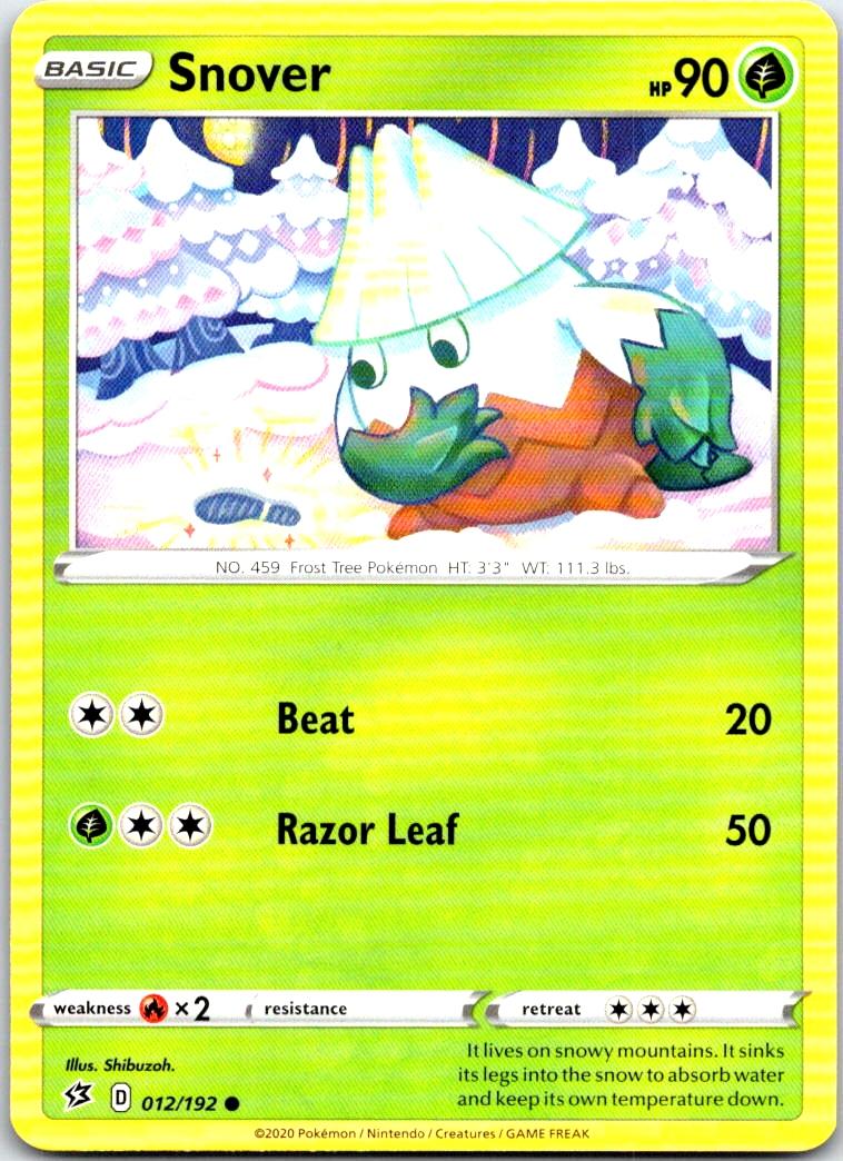 Snover - 012/192 - - REBEL CLASH - Pokemon - Common | AB79-21