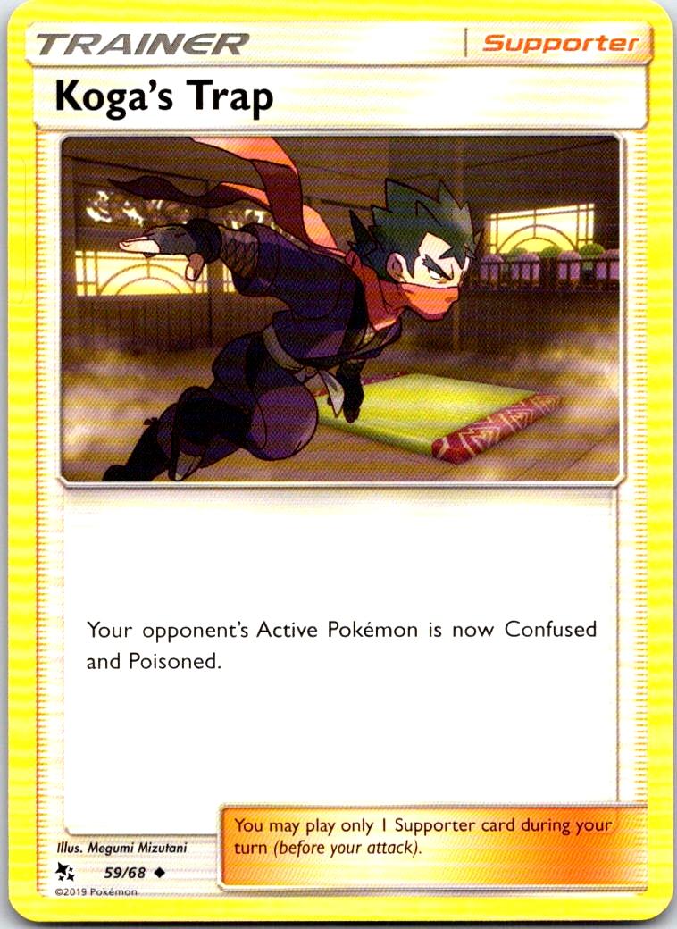 Koga's Trap - 59/68 - - HIDDEN FATES - Pokemon - Uncommon | AB23-37