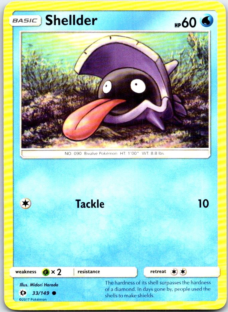 Shellder - 33/149 - - SM BASE SET - Pokemon - Common | AB61-10
