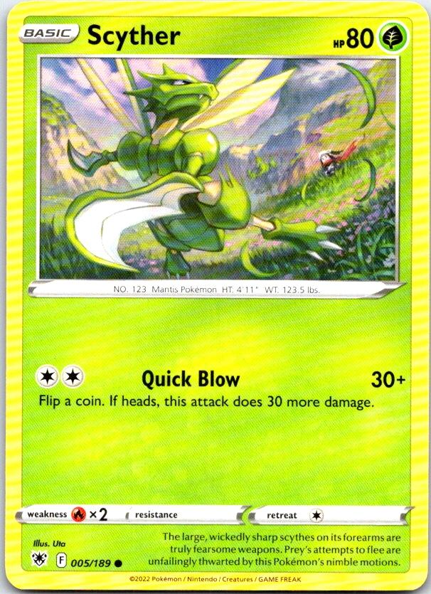 Scyther - 005/189 - - ASTRAL RADIANCE - Pokemon - Common | AC07-30