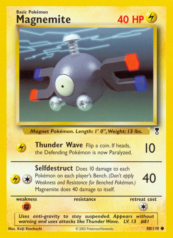 Magnemite - 80/110 - - LEGENDARY COLLECTION - Pokemon - Common | AA113-11