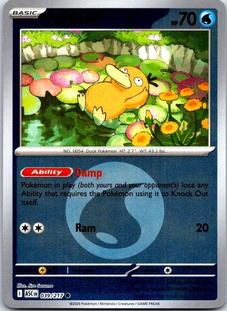 Psyduck (Energy Symbol Pattern) - 039/217 - Reverse Holo - ASCENDED HEROES - Pokemon - | AB02-1