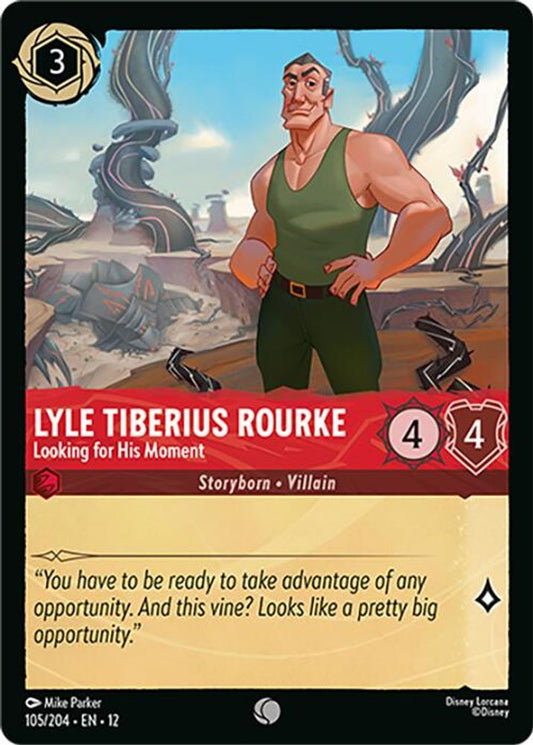 Lyle Tiberius Rourke - Looking for His Moment - 105/204 - - WILDS UNKNOWN - Lorcana - | LAA01-54