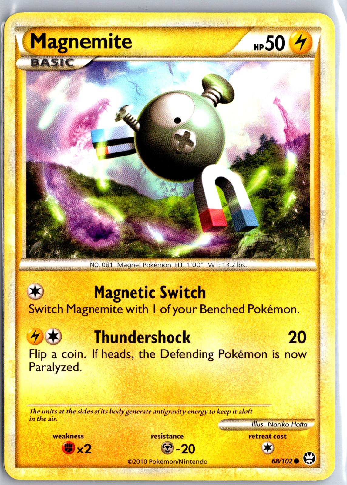 Magnemite - 68/102 - - HGSS TRIUMPHANT - Pokemon - Common | AB05-32