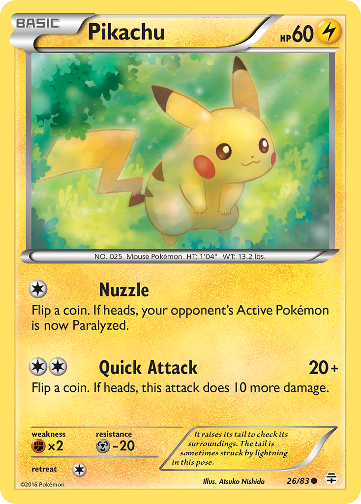 Pikachu - 26/83 - - GENERATIONS - Pokemon - Common | AA41-29