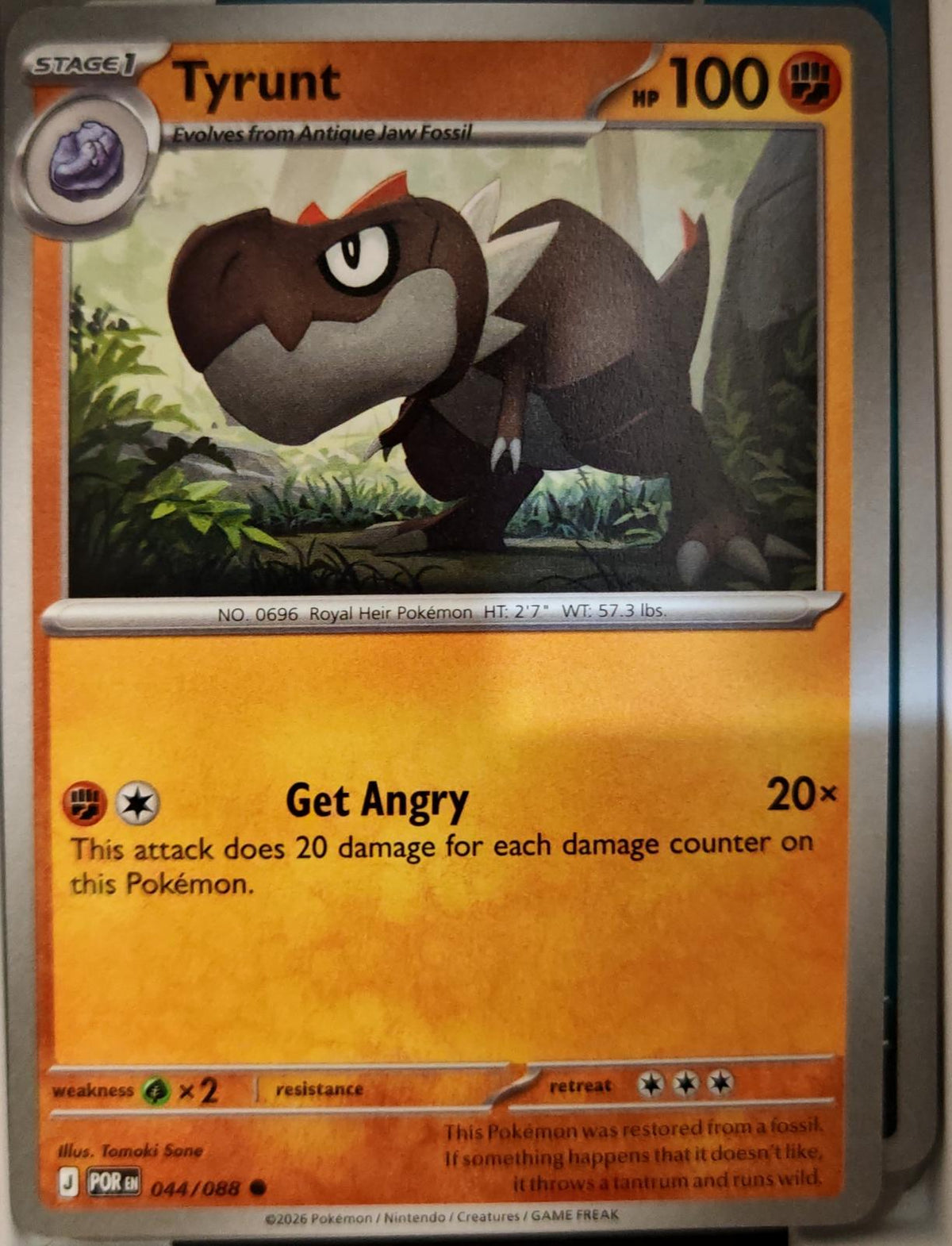 Tyrunt - 044/088 - - PERFECT ORDER - Pokemon - Common | AA05-17
