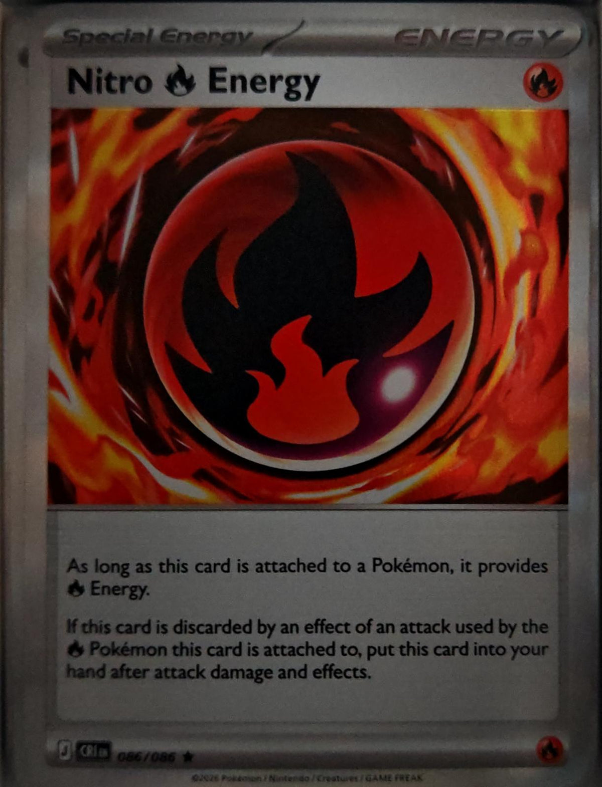 Nitro R Energy - 086/086 - Holo - CHAOS RISING - Pokemon - Rare | AA44-7