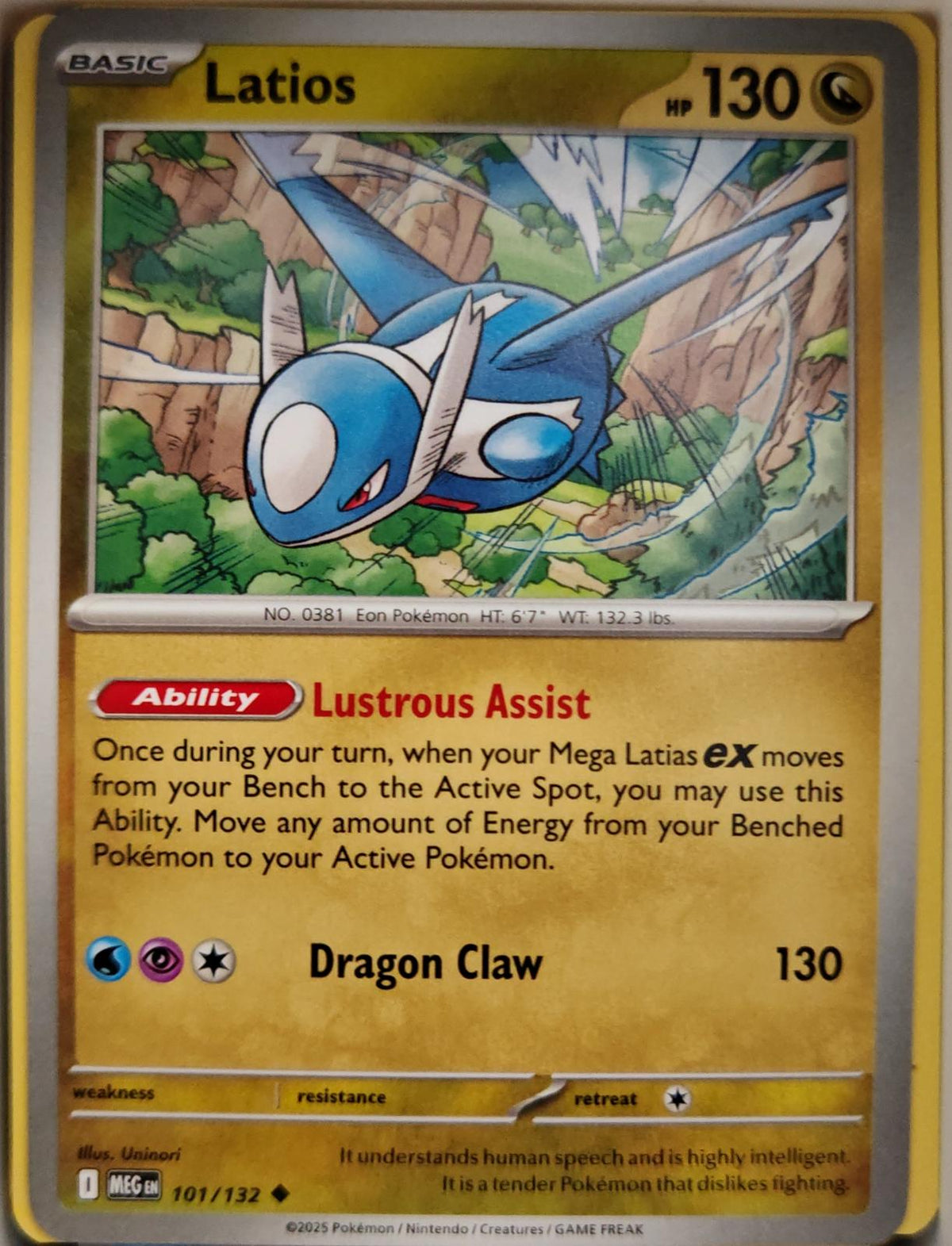 Latios - 101/132 - - MEGA EVOLUTION - Pokemon - Uncommon | AA03-49