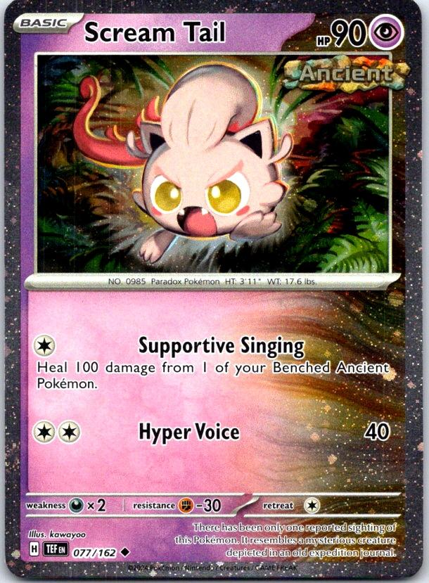 Scream Tail (Cosmos Holo) - 077/162 - - MISCELLANEOUS CARDS & PRODUCTS - Pokemon - | AC12-1