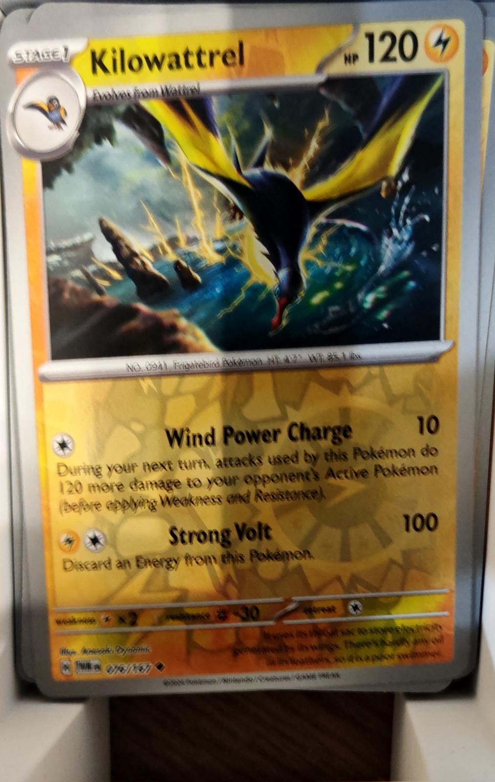 Kilowattrel - 076/167 - Reverse Holo - TWILIGHT MASQUERADE - Pokemon - | AA75-49