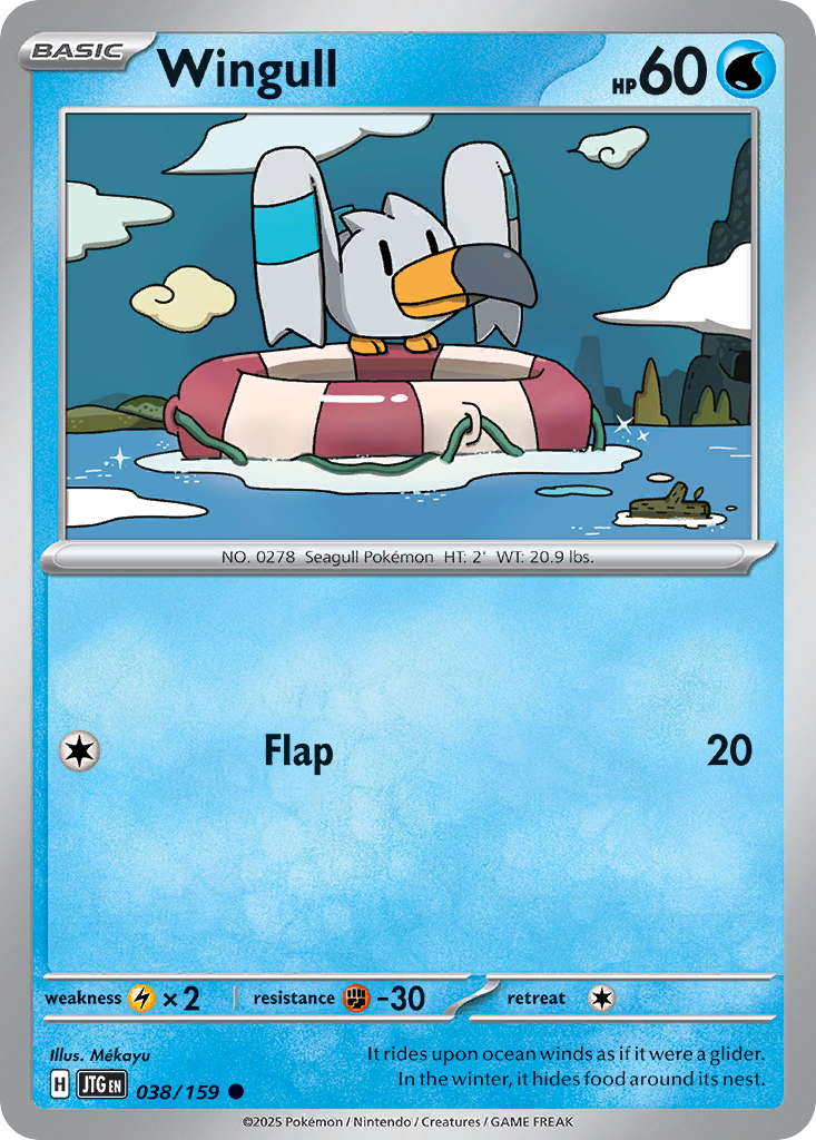 Wingull - 038/159 - - JOURNEY TOGETHER - Pokemon - Common | AA02-66