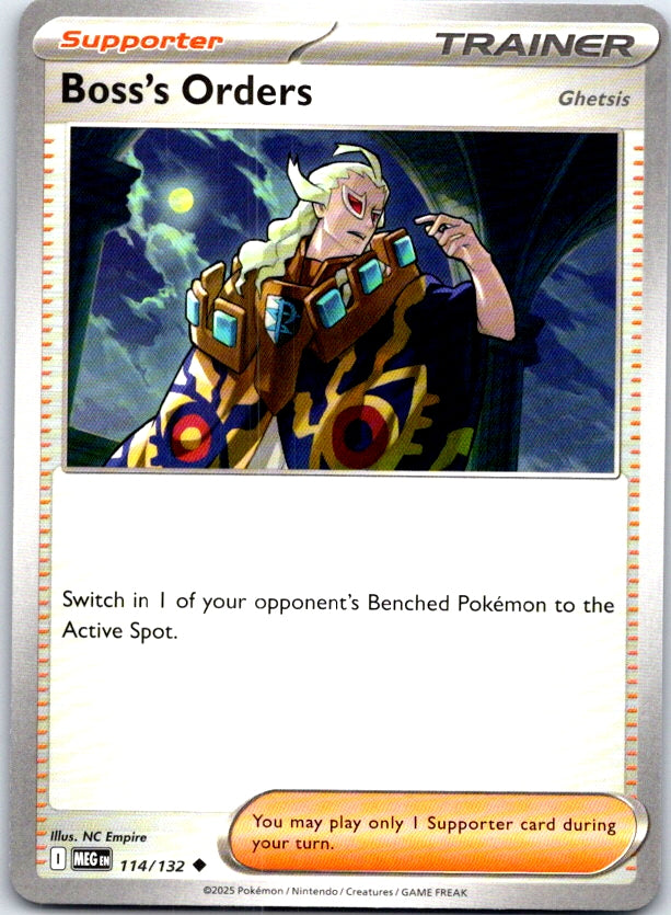 Boss's Orders - 114/132 - - MEGA EVOLUTION - Pokemon - Uncommon | AC23-21
