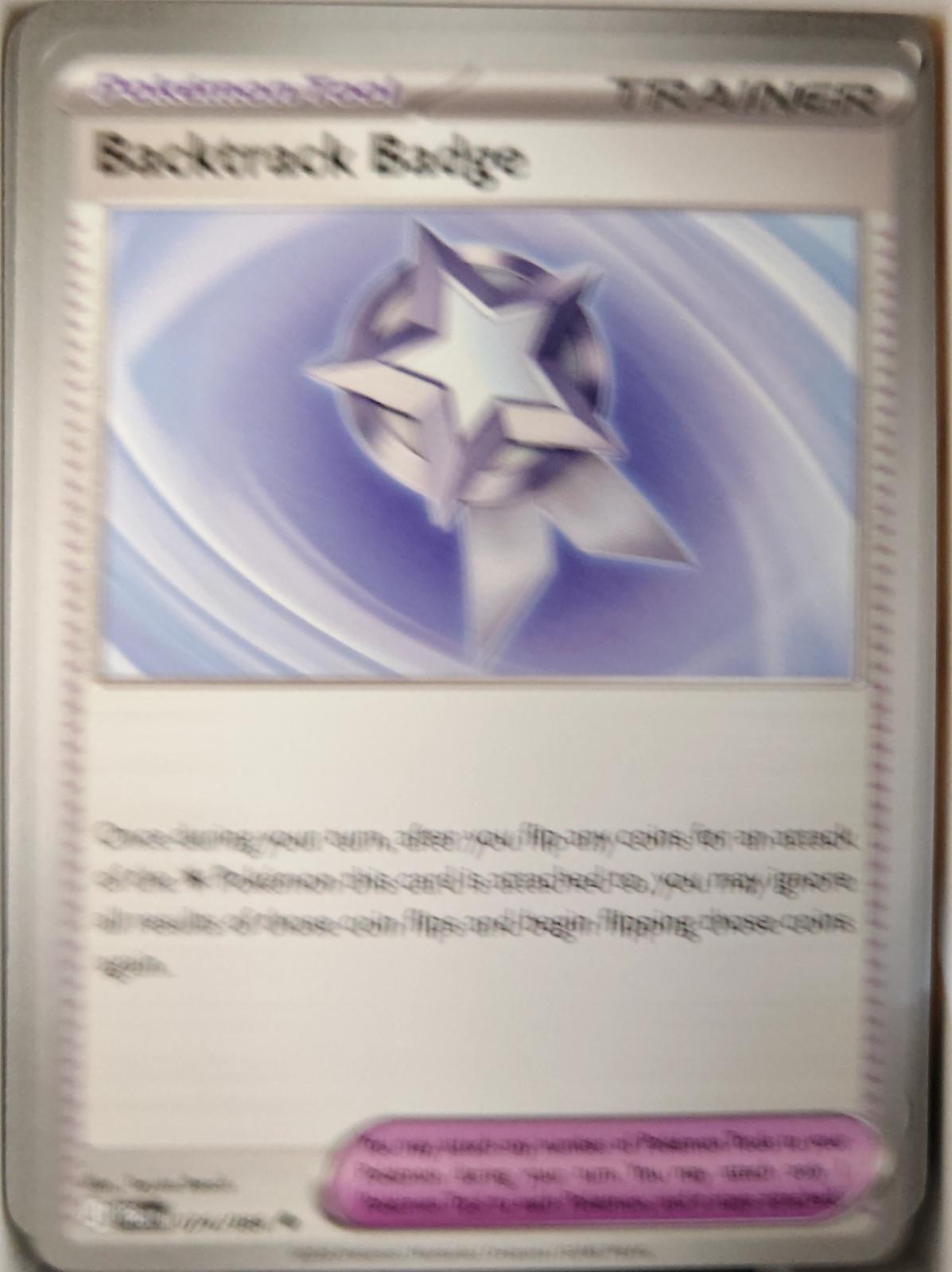 Backtrack Badge - 074/084 - - PITCH BLACK - Pokemon - Uncommon | AA25-75