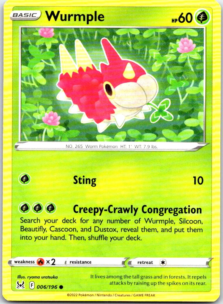 Wurmple - 006/196 - - LOST ORIGIN - Pokemon - Common | AB48-21