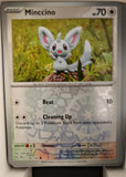 Minccino - 136/162 - Reverse Holo - TEMPORAL FORCES - Pokemon - Common | AA24-51