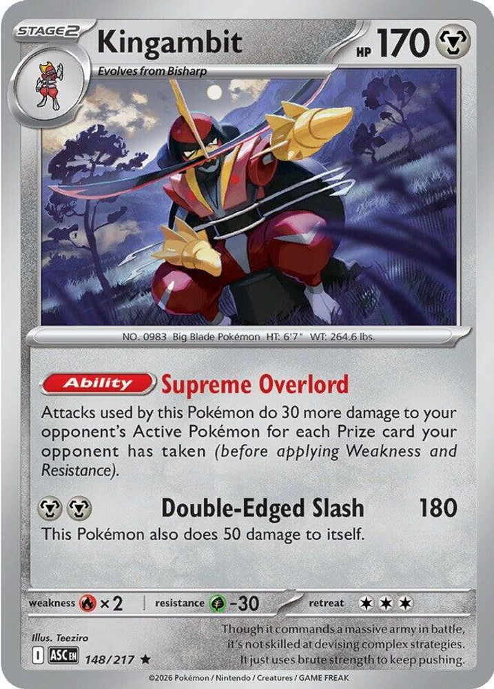 Kingambit - 148/217 - Holo - ASCENDED HEROES - Pokemon - Rare | AA13-13
