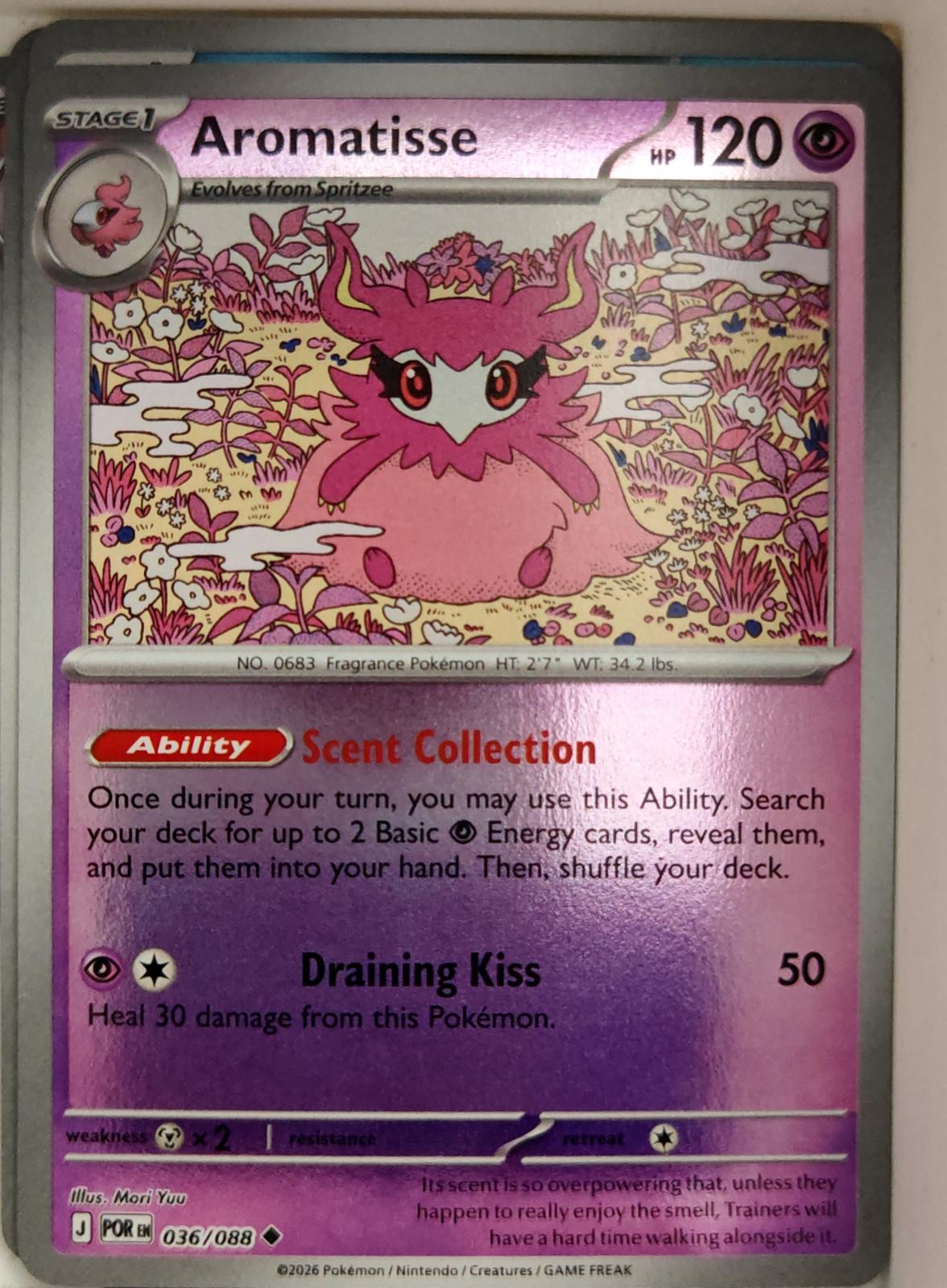 Aromatisse - 036/088 - Reverse Holo - PERFECT ORDER - Pokemon - | AA04-5