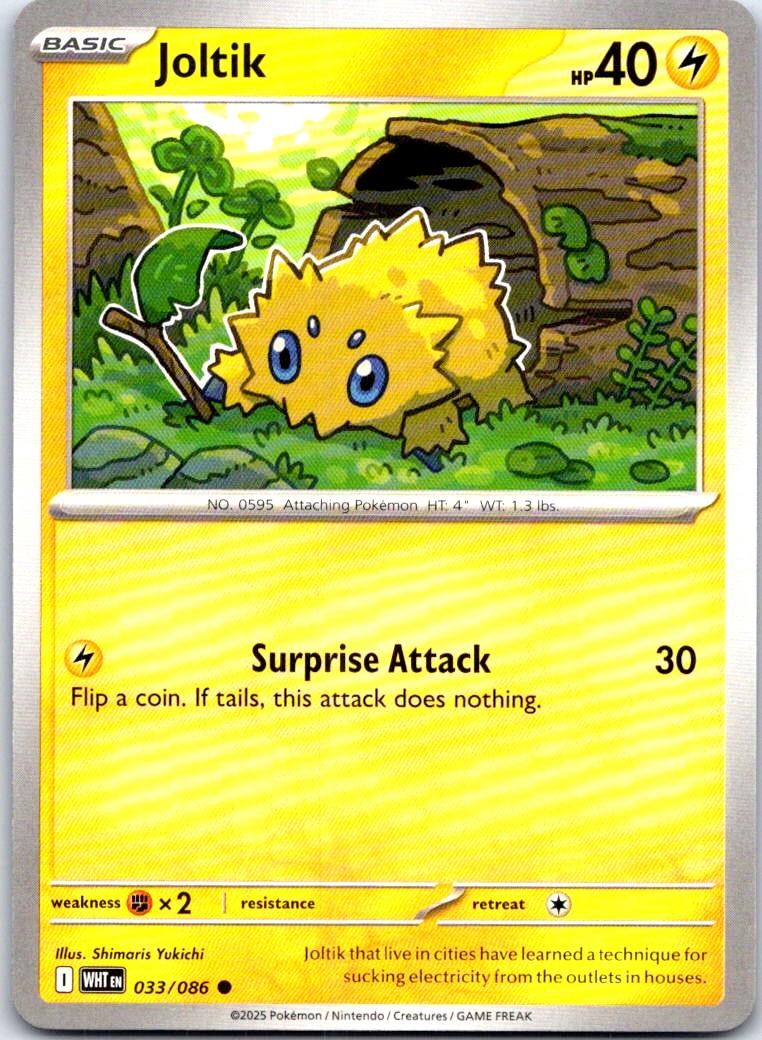 Joltik - 033/086 - - WHITE FLARE - Pokemon - Common | AB70-24