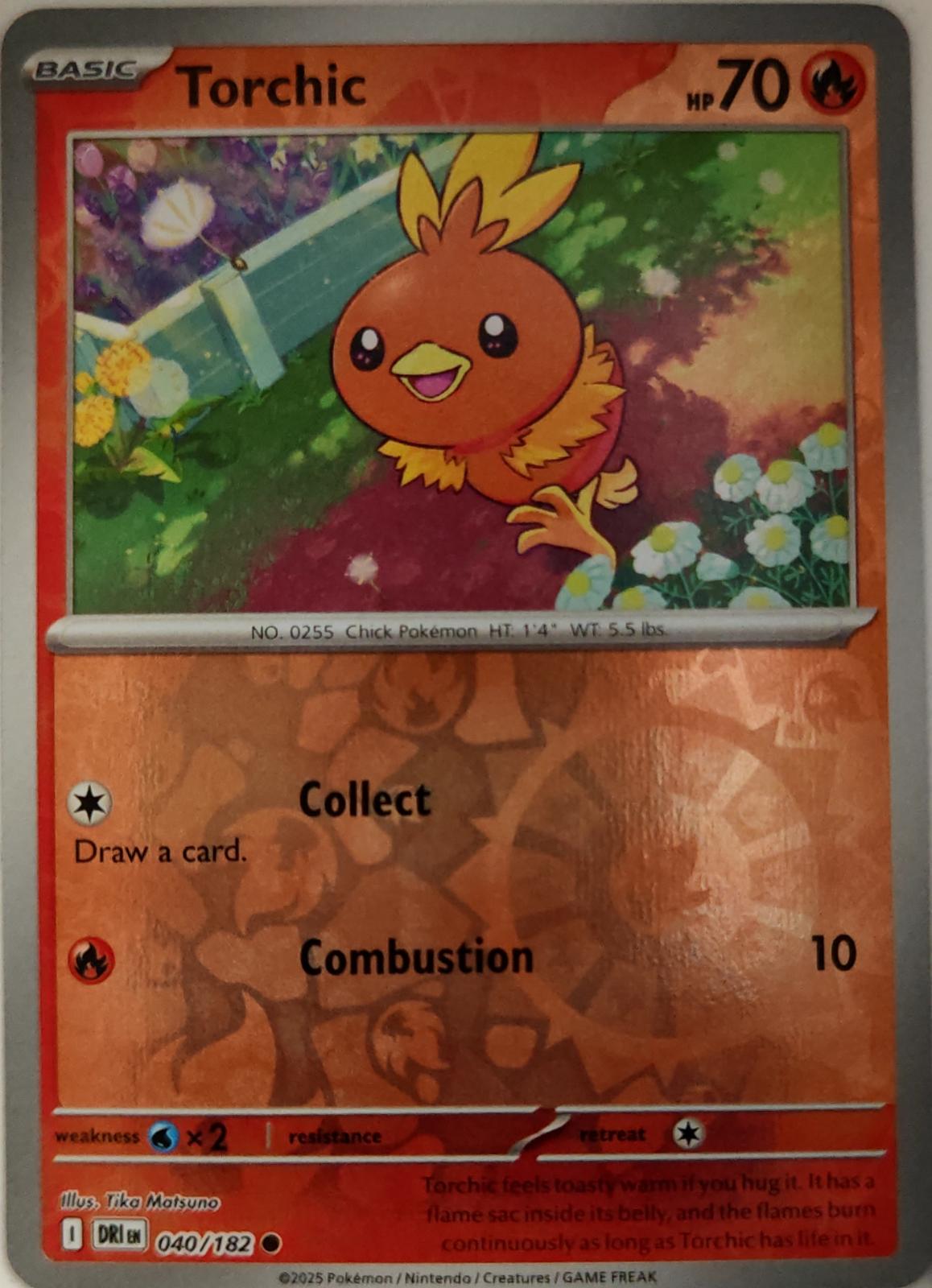 Torchic - 040/182 - Reverse Holo - DESTINED RIVALS - Pokemon - Common | AA20-1