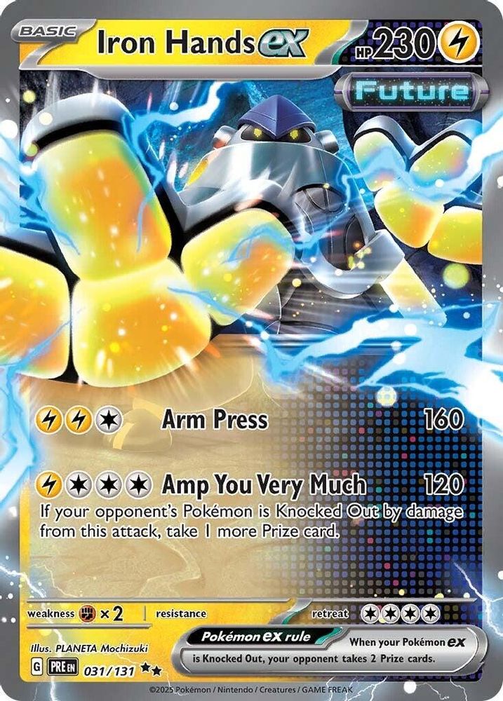 Iron Hands ex - 031/131 - Holo - PRISMATIC EVOLUTIONS - Pokemon - | AA37-28