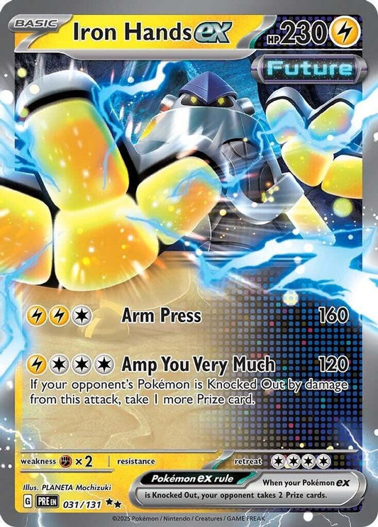 Iron Hands ex - 031/131 - Holo - PRISMATIC EVOLUTIONS - Pokemon - | AA37-28