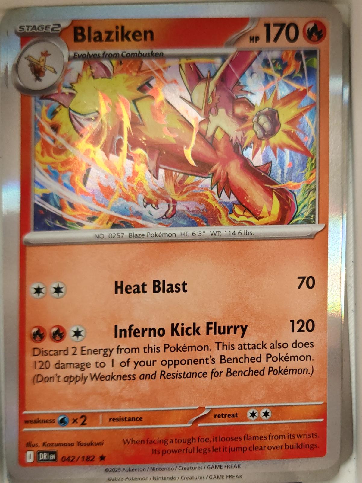 Blaziken - 042/182 - Holo - DESTINED RIVALS - Pokemon - Rare | AA13-6