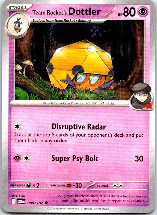 Team Rocket's Dottler - 088/182 - - DESTINED RIVALS - Pokemon - Common | AC06-47