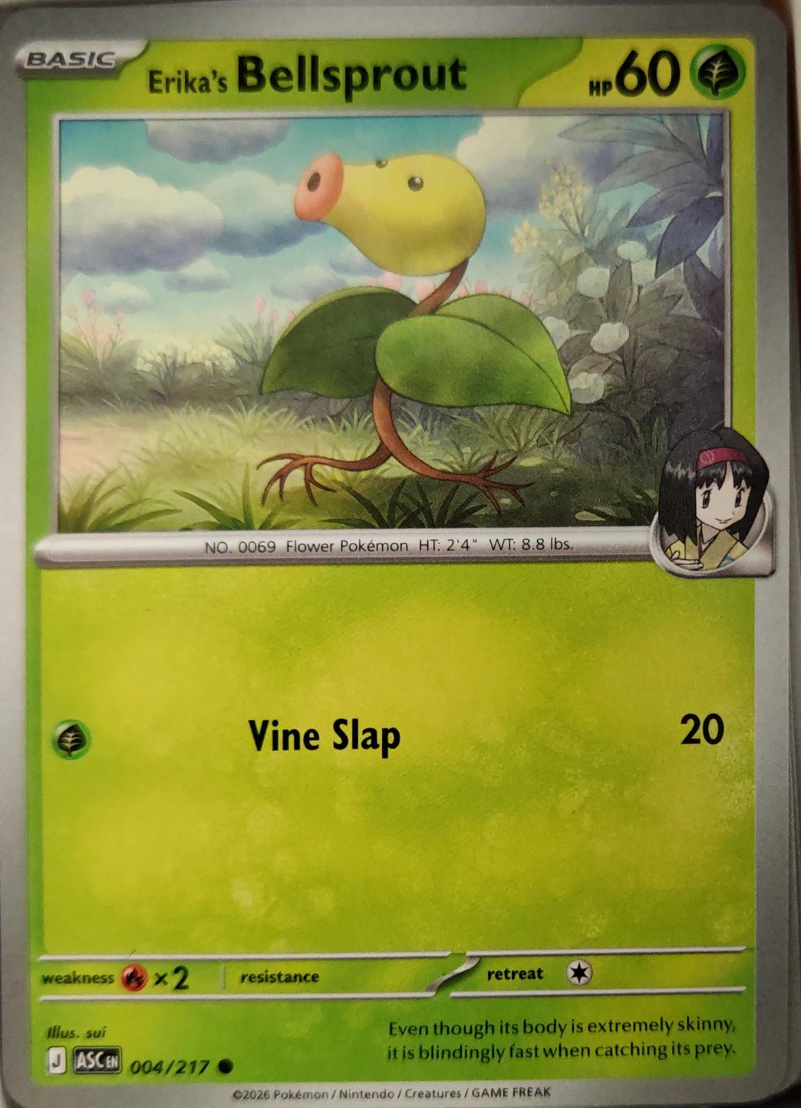 Erika's Bellsprout - 004/217 - - ASCENDED HEROES - Pokemon - Common | AA11-62